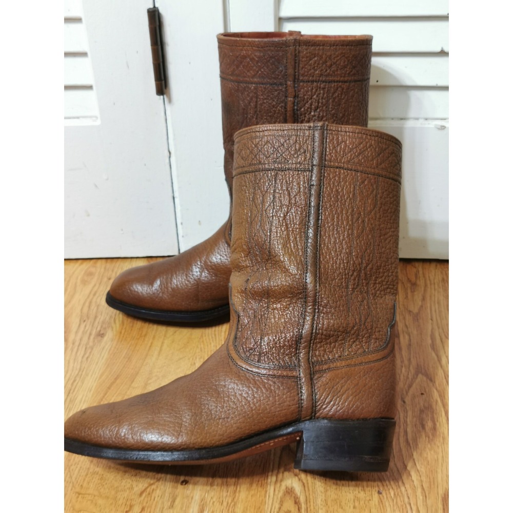 Vintage 60's Johnston & Murphy Aristocraft Life Long Sulvaprene Cowboy Boots 10M